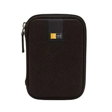 WD 2TB My Passport USB 3.0 Gen 1 Slim Portable External Hard Drive (2019, Black) + Compact Hard Drive Case (Black) (2TB, Black)