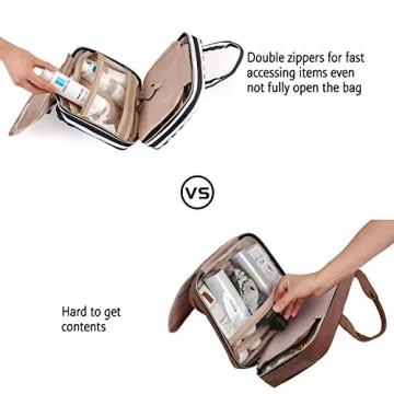 BAGSMART Toiletry Bag - Travel Organizer with Hanging Hook