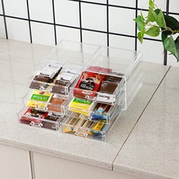 Cq Clear Stackable Storage Drawers for Beauty Essentials