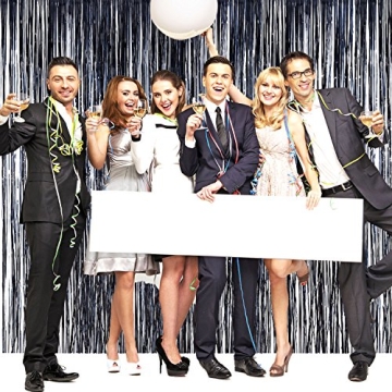 3 Pack Metallic Tinsel Curtains for Parties and Events