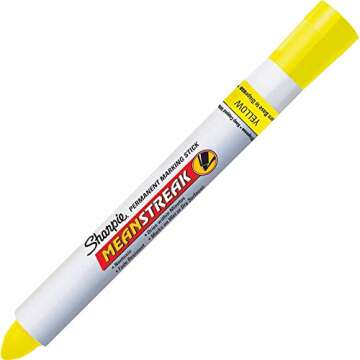 Sharpie Mean Streak Marking Stick, Broad Tip, Yellow