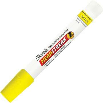 Sharpie Mean Streak Marking Stick, Broad Tip, Yellow