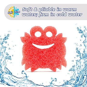 Scrub Daddy Sponge - Summer Shapes - Non- Scratch Scrubbers for Dishes and Home - 3ct
