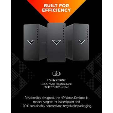 HP Victus 15L Gaming Desktop PC Bundle, Intel i3, NVIDIA GTX 1660 SUPER, 8GB RAM, 256GB SSD, Windows 11