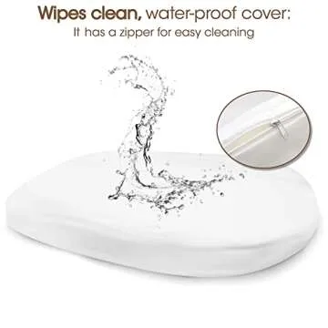 J&Joo Baby Changing Basket - Wipeable & Waterproof Pad Cover, Portable, Changing Table Topper, Changing Pad for Dresser, Cotton Rope Baby Basket, Changing Mat, Gift for Baby Shower