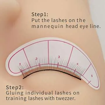 Practice Lashes for Lash Extensions Training by EMEDA