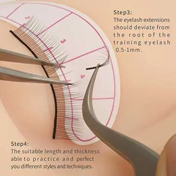 Practice Lashes for Lash Extensions Training by EMEDA