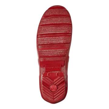 Hunter Women's Original Short Gloss Rain Boots, Military Red, 8