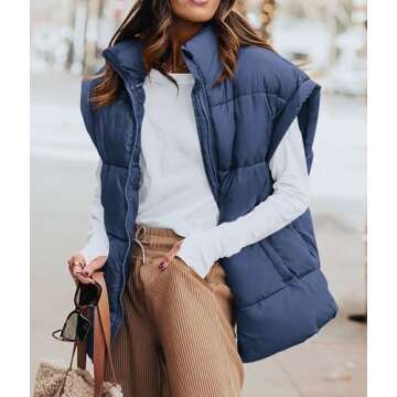 Stylish PRETTYGARDEN Women's Puffer Vest for Fall Chic