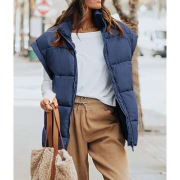 Stylish PRETTYGARDEN Women's Puffer Vest for Fall Chic