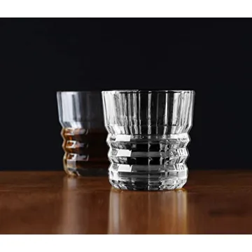 Circleware Aristocracy Whiskey Glass Set of 4 for Any Beverage