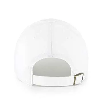 '47 New York Yankees Ballpark Clean Up Dad Hat Baseball Cap - White/Pink Bottom