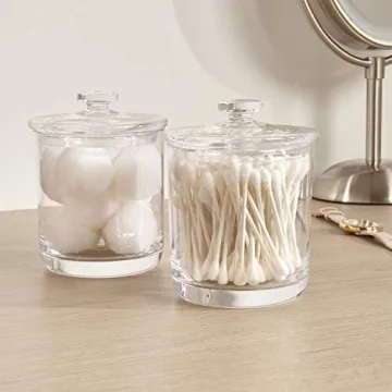 STORi 2-Pack Acrylic Apothecary Jars for Organizing