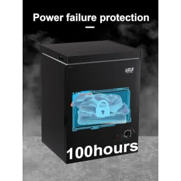 KRIB BLING 3.5 cu.ft Chest Freezer with Storage Basket