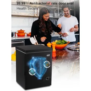 KRIB BLING 3.5 cu.ft Chest Freezer with Storage Basket