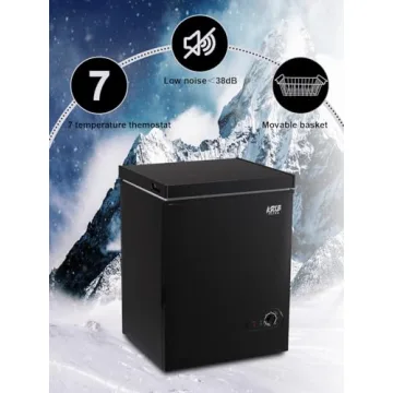 KRIB BLING 3.5 cu.ft Chest Freezer with Storage Basket