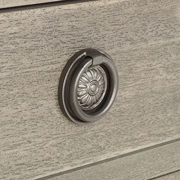 Chic SAFAVIEH 3-Drawer Light Grey Nightstand Table