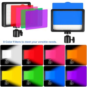 Ci-Fotto Adjustable LED Light Kit for Video and Photography