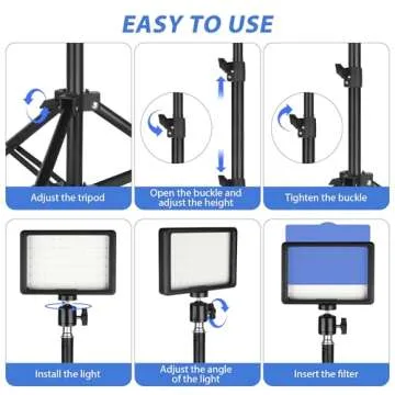Ci-Fotto Adjustable LED Light Kit for Video and Photography