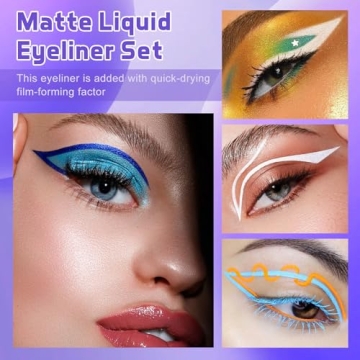 Spdoo 12 Colors Colorful Liquid Eyeliner Set for Gift