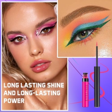 Spdoo 12 Colors Colorful Liquid Eyeliner Set for Gift