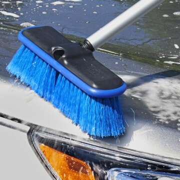 Unger HydroPower 9” Soft Wash Brush for Gentle Cleaning