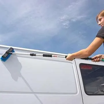 Unger HydroPower 9” Soft Wash Brush for Gentle Cleaning