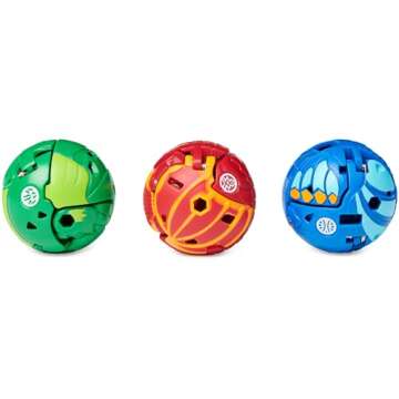 Bakugan Starter Pack 3-Pack, Nillious Ultra, Geogan Rising Collectible Action Figures