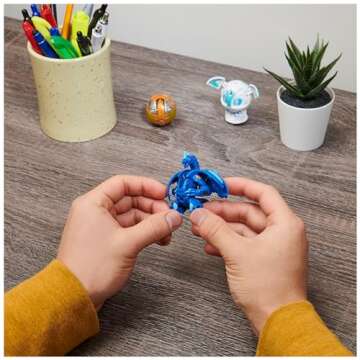 Bakugan Starter Pack 3-Pack, Nillious Ultra, Geogan Rising Collectible Action Figures