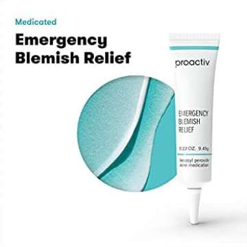 Proactiv Emergency Blemish Relief Benzoyl Peroxide Gel Acne Spot Treatment for Face and Body, white,...