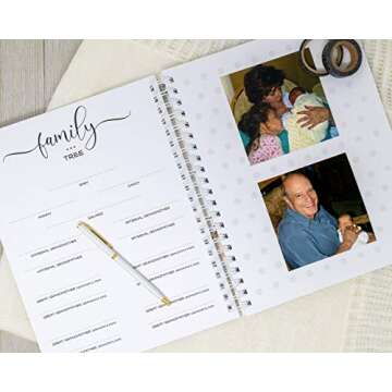 Baby Memory Book - Hard Cover First Year Album Personalized with Baby’s Name - Baby Book & Journal (Butterflies)