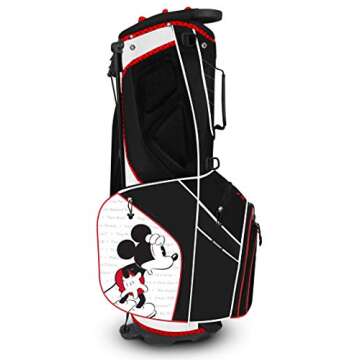 Team Effort Disney Mickey Mouse Golf Caddie Carry Bag, Multicolor