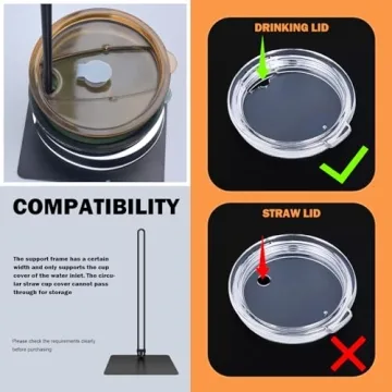 3PC Stacking Tumbler Lid Organizer - Space-Saving Design - Holds up to 30 Lids - Lid Organizer for YETI - Cup Lid Organizer - Lid Holder for Cups - Kitchen Cabinets and Countertops are Neat and Tidy.