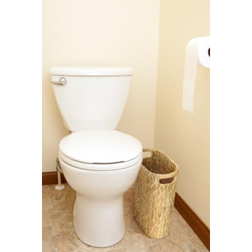 Coeusy Wicker Trash Can for Bathroom and Office Space