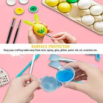 Gartful Makeup Mat for Vanity, 23.6"x15.7" Pink Silicone Mat, X-Large Silicone Sheet for Crafts, Art, Resin Epoxy, Jewelry Casting Molds, Reusable Nonstick Countertop Protector, Multipurpose Table Mat