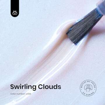 Beetles Pearl Gel Nail Polish, 15ML Pearl White Gel Polish Shimmer Mermaid Iridescent Pearlescent Na...