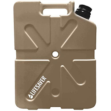 LifeSaver Jerrycan 20,000 Liter Water Purification System in MilSpec Tan - Perfect for Camping, Emer...