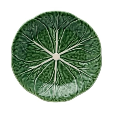 Elegant Bordallo Pinheiro Cabbage Dessert Plates - Set of 4