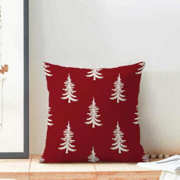 CXMEIFLY Christmas Pillow Covers 20x20 Inch Set of 2