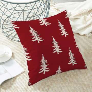 CXMEIFLY Christmas Pillow Covers 20x20 Inch Set of 2