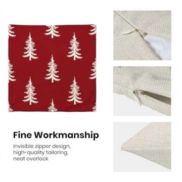 CXMEIFLY Christmas Pillow Covers 20x20 Inch Set of 2