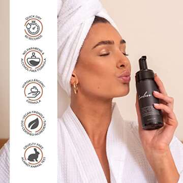 Sunless Rae Self Tanning Kit (Medium Tan), Natural Looking Fake Tan, Sunless Tanner Mousse, Applicator Mitt & Exfoliation Glove
