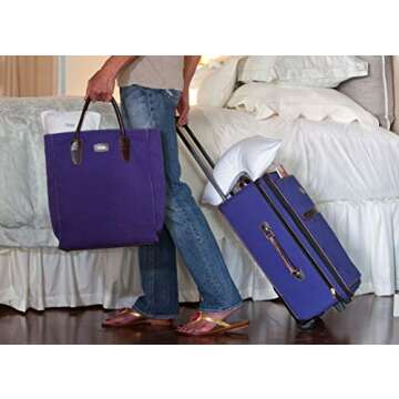 The Pillow Bar Jetsetter Mini Down Alternative Travel Pillow (Aqua)