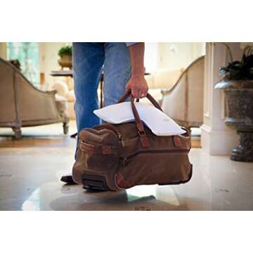 The Pillow Bar Jetsetter Mini Down Alternative Travel Pillow (Aqua)