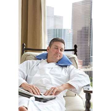 The Pillow Bar Jetsetter Mini Down Alternative Travel Pillow (Aqua)