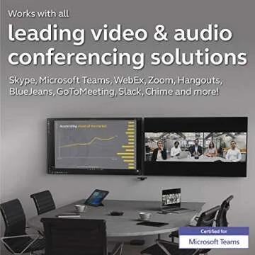 Jabra PanaCast – Intelligent 180° Panoramic-4K Huddle Room Video Camera – Inclusive Video Conferencing Camera with Full Room Coverage, Easy to Set-Up Wide Angle Webcam for Streaming