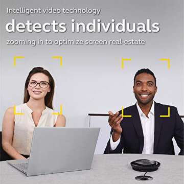 Jabra PanaCast – Intelligent 180° Panoramic-4K Huddle Room Video Camera – Inclusive Video Conferencing Camera with Full Room Coverage, Easy to Set-Up Wide Angle Webcam for Streaming