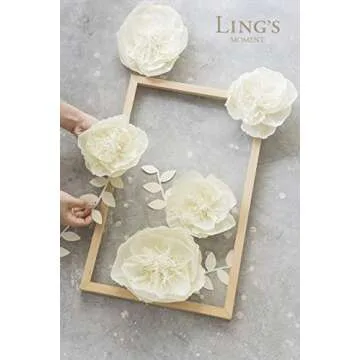 Stunning Ling's Moment Paper Flower Set of 9 for Events