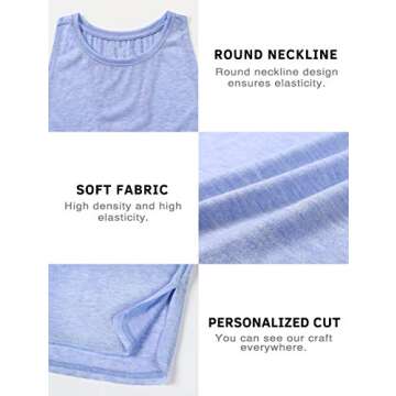 Cosy Pyro Workout Tank Tops for Women - 4 Pack