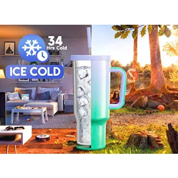 Meoky Leak-proof 40oz Tumbler with Straw - Stylish & Insulated